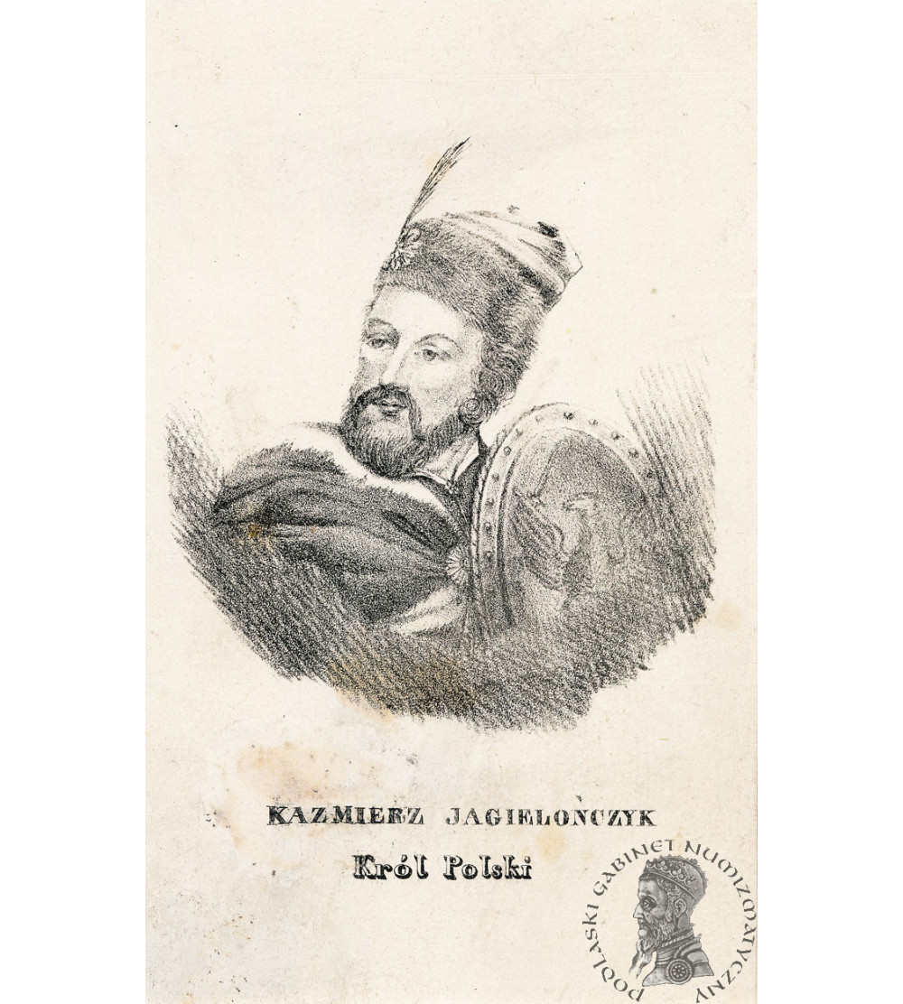 Casimir IV Jagiellonian King Of Poland Engraving 1826 1827