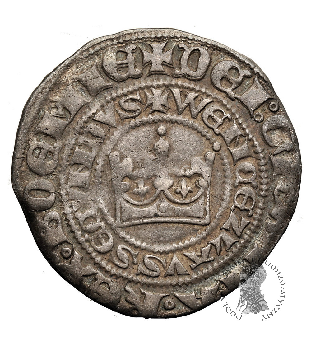 Czechy / Polska. Wacław II Czeski 1278-(1300–1305). Grosz praski bez daty, Kutná Hora