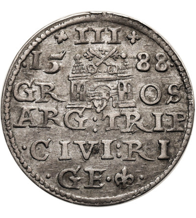 Poland. Zygmunt III Waza, 1587-1632. Trojak (3 Groschen) 1588, Riga Mint