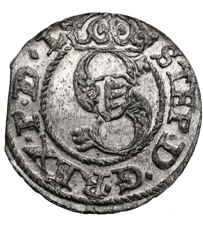 Polska, Stefan Batory 1576-1586. Szeląg 1586, mennica Ryga