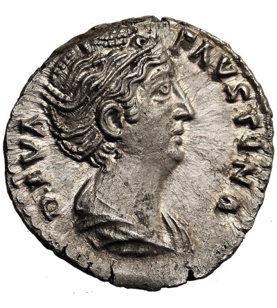 Rzym Cesarstwo. Faustyna Starsza, 138-141 AD. Denar, mennica Rzym - AETERNITAS