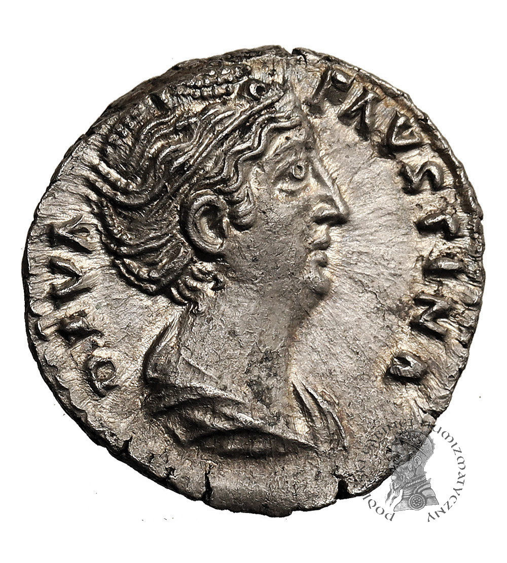 Rzym Cesarstwo. Faustyna Starsza, 138-141 AD. Denar, mennica Rzym - AETERNITAS