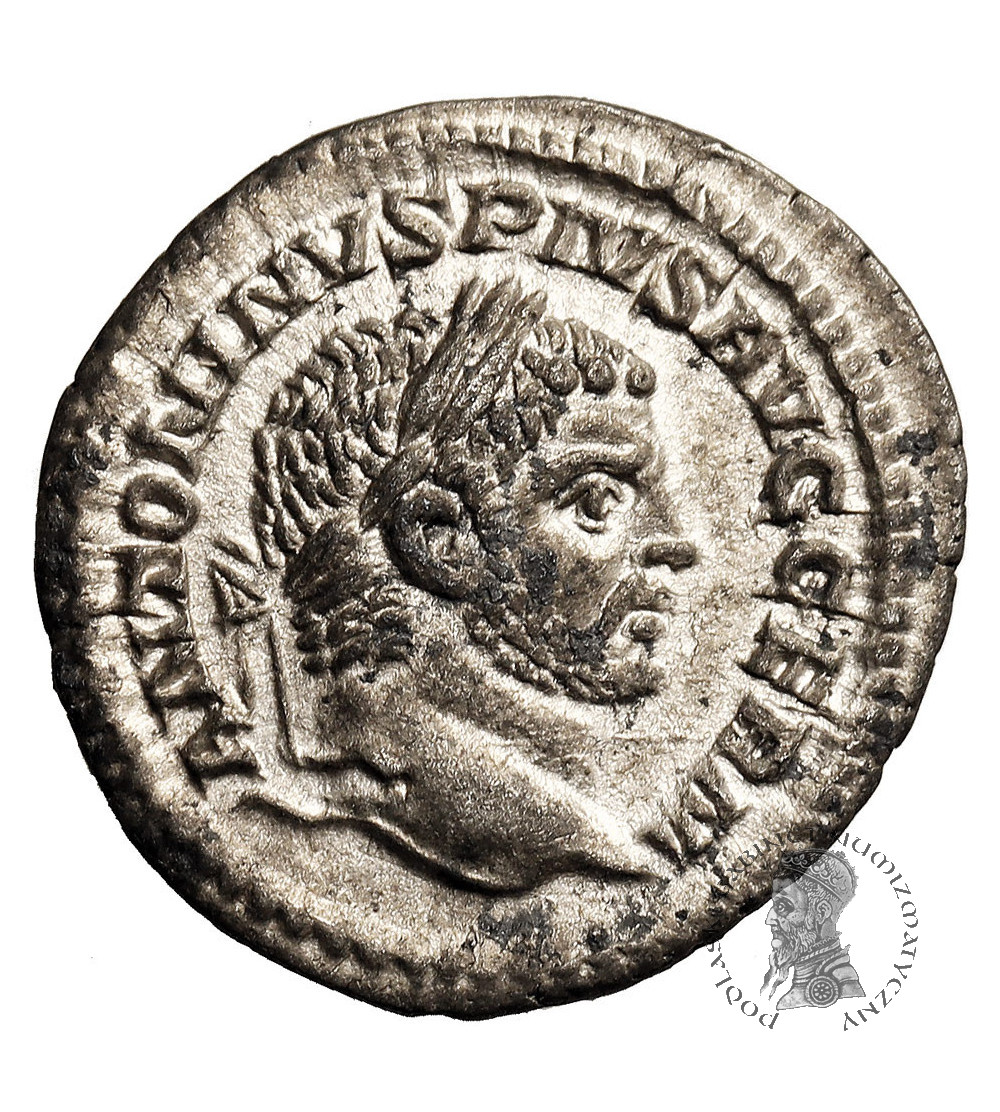 Rzym Cesarstwo. Karakala 198-217 AD. AR Denar, 216 AD, mennica Rzym