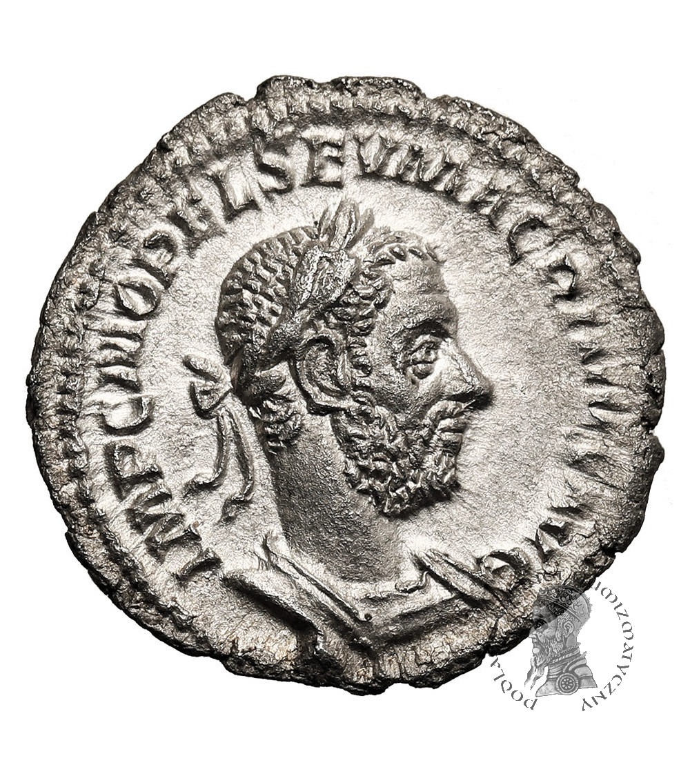 Rzym Cesarstwo. Makrynus, 217-218 AD. AR Denar, wrzesień 217 AD / luty 218 AD, mennica Rzym - FIDES