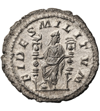 Rzym Cesarstwo. Makrynus, 217-218 AD. AR Denar, wrzesień 217 AD / luty 218 AD, mennica Rzym - FIDES
