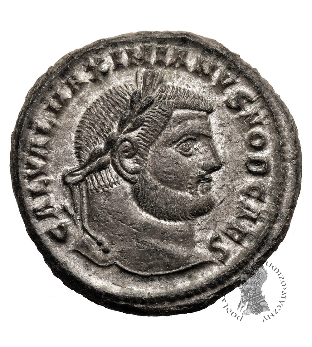 Cesarstwo Rzymska. Galeriusz, 293-311 AD. Follis (Nummus), 297-298 AD, Heraclea, Genius - GENIO POPULI ROMANI