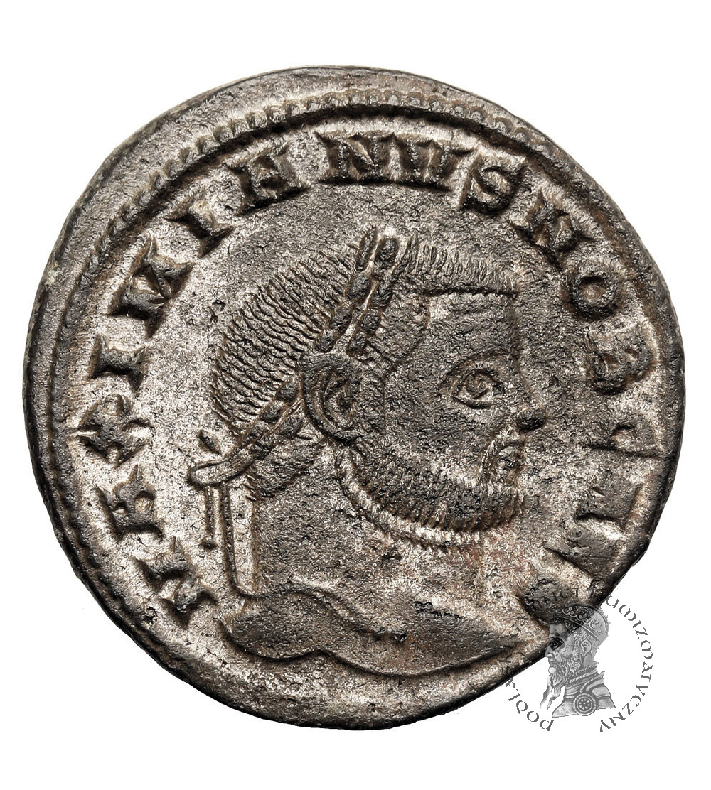 Cesarstwo Rzymska. Galeriusz, 293-311 AD. Follis (Nummus), 299 AD, Siscia, Genius - GENIO POPULI ROMANI