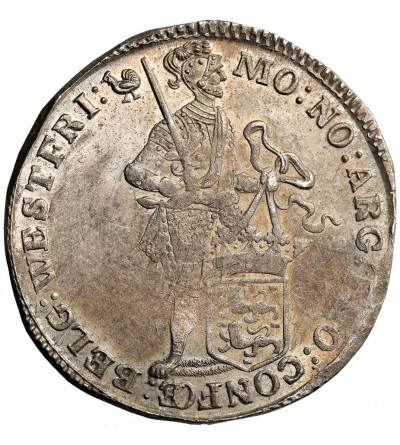 Niderlandy, prowincja Zachodnia Fryzja 1581-1795. Talar (Zilveren Dukaat) 1757, Hoorn - z.m, kogut