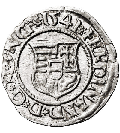 Węgry, Ferdynand I (1526-1564). Denar 1541 KB, Kremnica