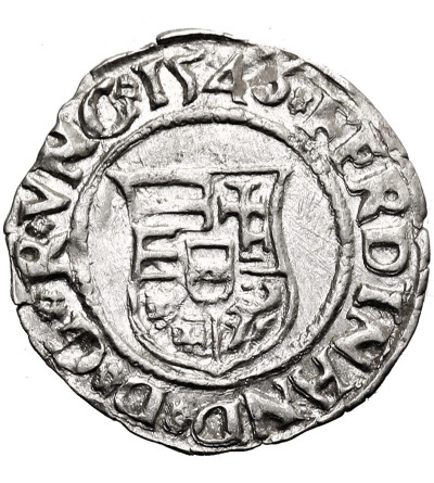 Węgry, Ferdynand I (1526-1564). Denar 1546 KB, Kremnica