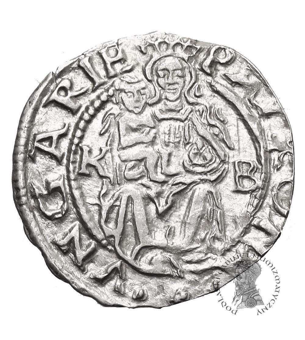 Węgry, Ferdynand I (1526-1564). Denar 1557 KB, Kremnica
