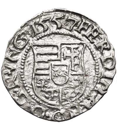 Hungary, Ferdinand I (1526–1564). Denar 1557 KB, Kremnica (Kremnitz)