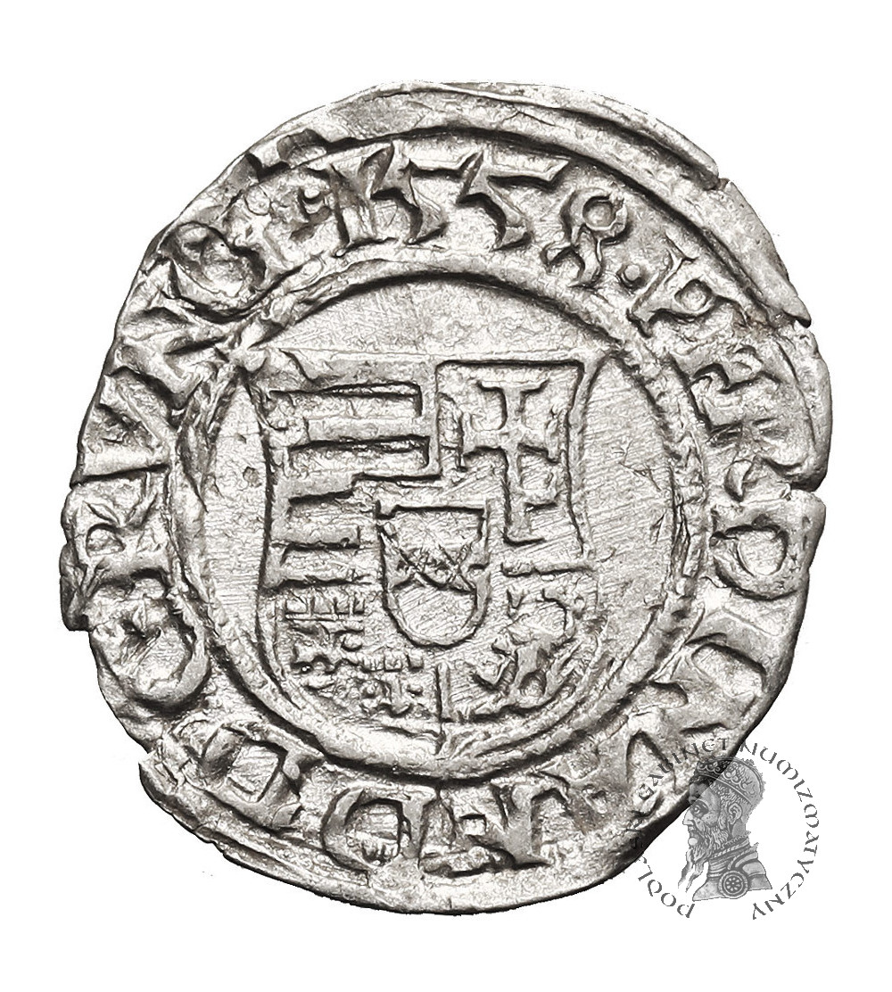 Węgry, Ferdynand I (1526-1564). Denar 1558 KB, Kremnica