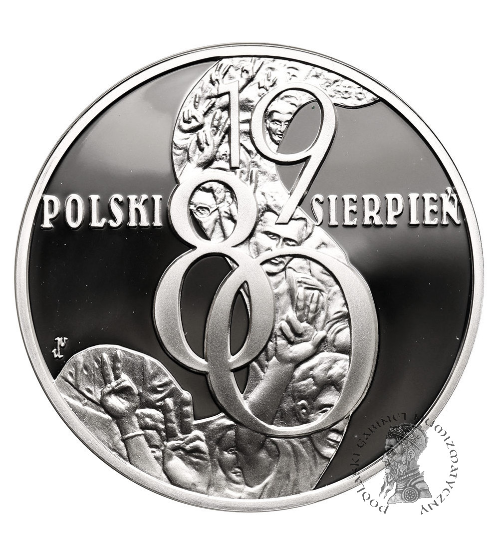 Polska. 10 złotych 2010, Polski Sierpień 1980, Polska Droga do Wolności - Proof