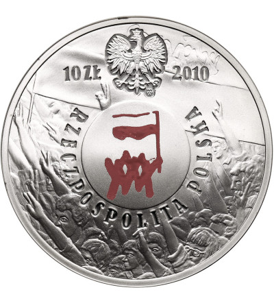 Polska. 10 złotych 2010, Polski Sierpień 1980, Polska Droga do Wolności - Proof