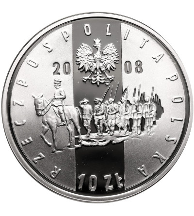 Polska. 10 złotych 2008, 90 Rocznica Powstania Wielkopolskiego - Proof