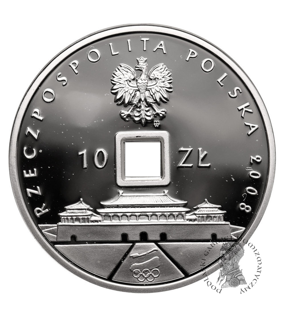 Polska. 10 złotych 2008, Polska Reprezentacja Olimpijska, Pekin XXIX Letnie Igrzyska Olimpijskie - Proof