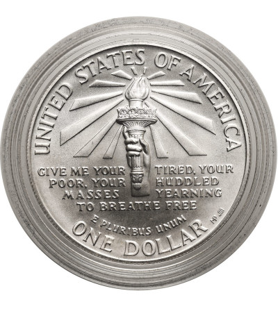 USA. 1 dolar 1986 P, Filadelfia, Statua Wolności na wyspie Ellis