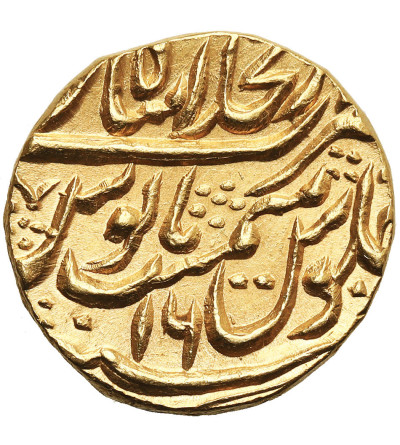Indie. Imperium Wielkich Mogołów, Muhammad Shah, 1719-1748. Mohur, AH 114(6) rok 16 / 1735/1736 AD AD, Shahjahanabad (Dehl