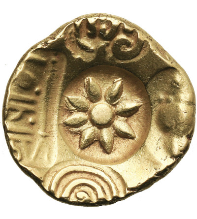 Indie, dynastia Seuna (Yadava) z Devagiri. Ramachandra, 1270-1311 AD. Złoty Stater (Asu / Padma Tanka), bez daty