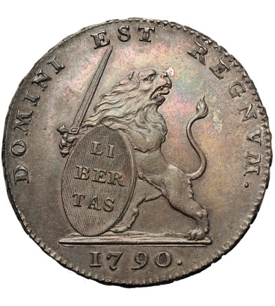 Austrian Netherlands. (Belgium), Belgian Revolution 1789-1790. Lion d'Argent (Zilveren Leeuw) / 3 Florins, Brussels mint