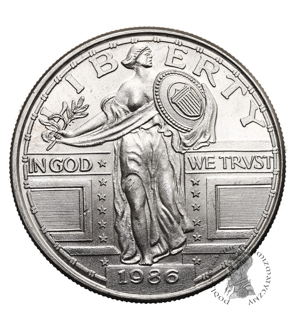 USA. Medal / 1 uncja 1986 - "Standing Liberty" - 1 Oz .999