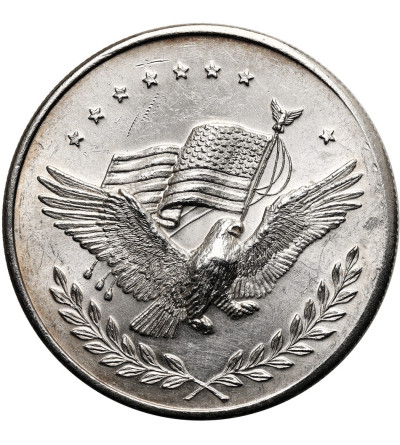 USA. Medal / 1 uncja, srebrna moneta „Eagle & Flag” - 1 Oz .999