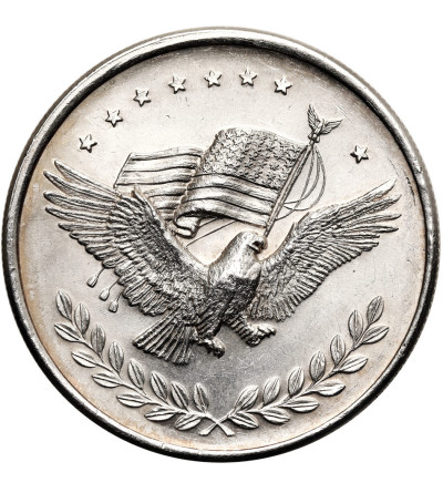 USA. Medal / 1 uncja, srebrna moneta „Eagle & Flag” - 1 Oz .999