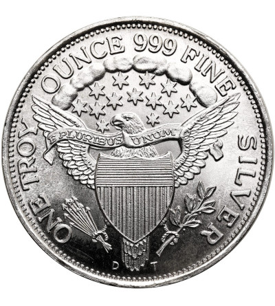 USA. Medal / 1 uncja, srebrna moneta „Lady Liberty”, Konstytucja Stanów Zjednoczonych - 1 Oz .999