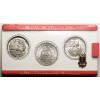 Poland, PRL (1952–1989). Silver Mint Millennium Set: Mieszko and Dąbrówka – 3 pcs, including 2 trial strikes