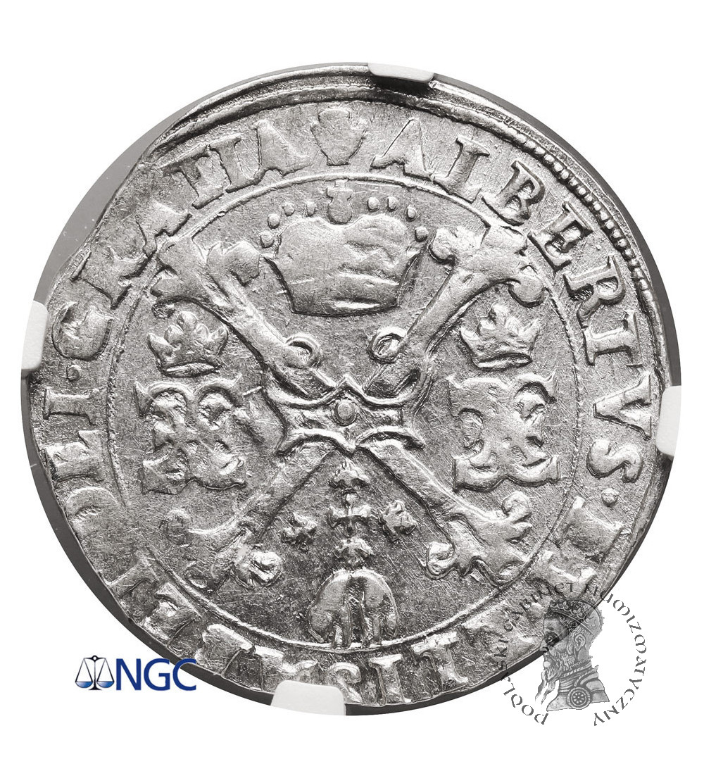 Spanish Netherlands, Brabant (Belgie). Albert and Isabelle, 1598-1621. 1/4 Thaler (Patagon) ND, Antwerp Mint - NGC MS 61