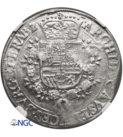 Spanish Netherlands, Brabant (Belgie). Albert and Isabelle, 1598-1621. 1/4 Thaler (Patagon) ND, Antwerp Mint - NGC MS 61