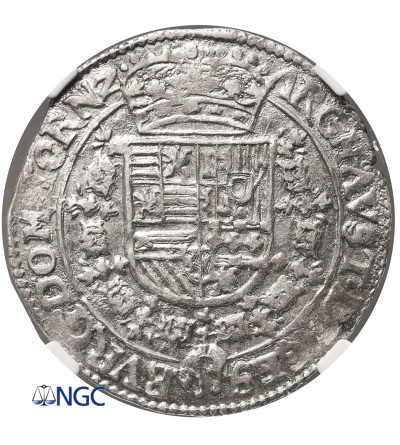 Niderlandy Hiszpańskie, Albert i Izabela 1598-1621. 1/4 talara (Patagona) bez daty, Tornai / Doornik - NGC MS 61