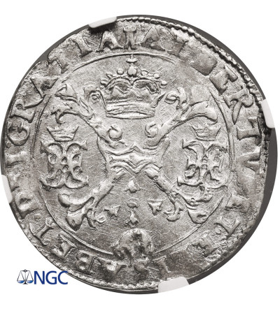 Niderlandy Hiszpańskie, Albert i Izabela 1598-1621. 1/4 talara (Patagona) bez daty, Tornai / Doornik - NGC MS 61