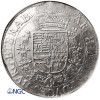 Niderlandy Hiszpańskie, Brabancja (Belgia). Albert i Izabela 1598-1621. Talar (Patagon) bez daty, Antwerpia - NGC MS 62