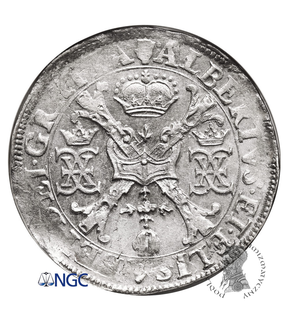Niderlandy Hiszpańskie, Brabancja (Belgia). Albert i Izabela 1598-1621. Talar (Patagon) bez daty, Antwerpia - NGC MS 63