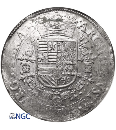 Spanish Netherlands, Brabant (Belgie). Albert and Isabelle 1598-1621. Thaler (Patagon) no date, Antwerp mint - NGC MS 63