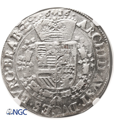 Spanish Netherlands, Brabant (Belgie). Albert and Isabelle 1598-1621. Thaler (Patagon) 1616, Antwerp mint - NGC MS 63