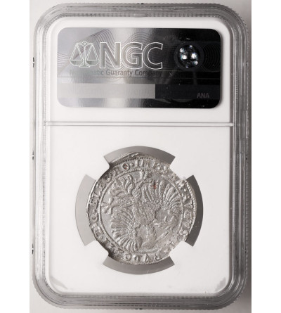 Niderlandy, Overijssel. Miasto Kampen. Arendschelling / Adlerschilling, (6 Stiuver) bez daty, Rudolfa II, 1576-1616 - NGC MS 64