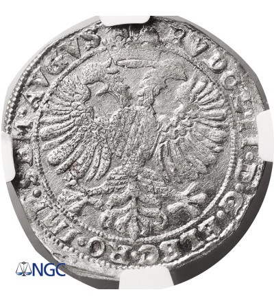 Niderlandy, Overijssel. Miasto Kampen. Arendschelling / Adlerschilling, (6 Stiuver) bez daty, Rudolfa II, 1576-1616 - NGC MS 64