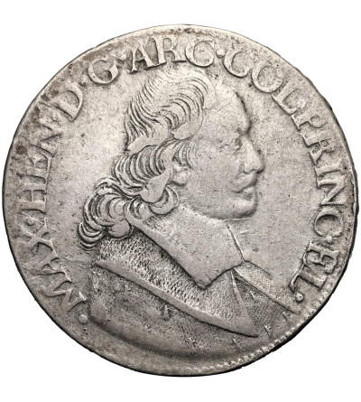Belgia. Liege (Luik / Lüttich), biskupstwo / księstwo. Maximilian Heinrich Bawarski 1650-1688. Patagon  / talar 1676, Liege