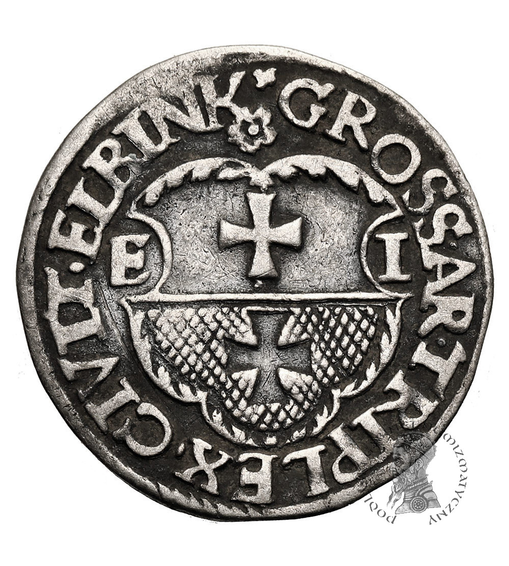 Poland. Zygmunt I Stary, 1506-1548. Trojak (3 grosze) 1537, Elbląg (Elbing) Mint - ELBINK