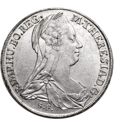 Austria (Holy Roman Empire), Maria Theresia 1740-1780. Talar (Reichstaler) 1780 SF, Günzburg Mint, old issue ca. 1789-1