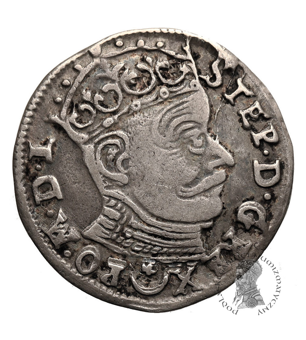 Poland / Lithuania. Stefan Batory, 1576-1586. Trojak (3 Groschen) 1582, Vilnius Mint