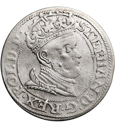 Polska. Stefan Batory, 1576-1586. Grosz 1578, mennica Gdańsk - gwiazdka i krzyżyk (odwrotka) RRR