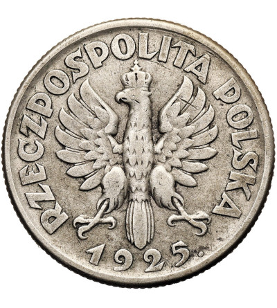 Polska, II RP. 1 złoty 1925, Londyn, kobieta z kłosami