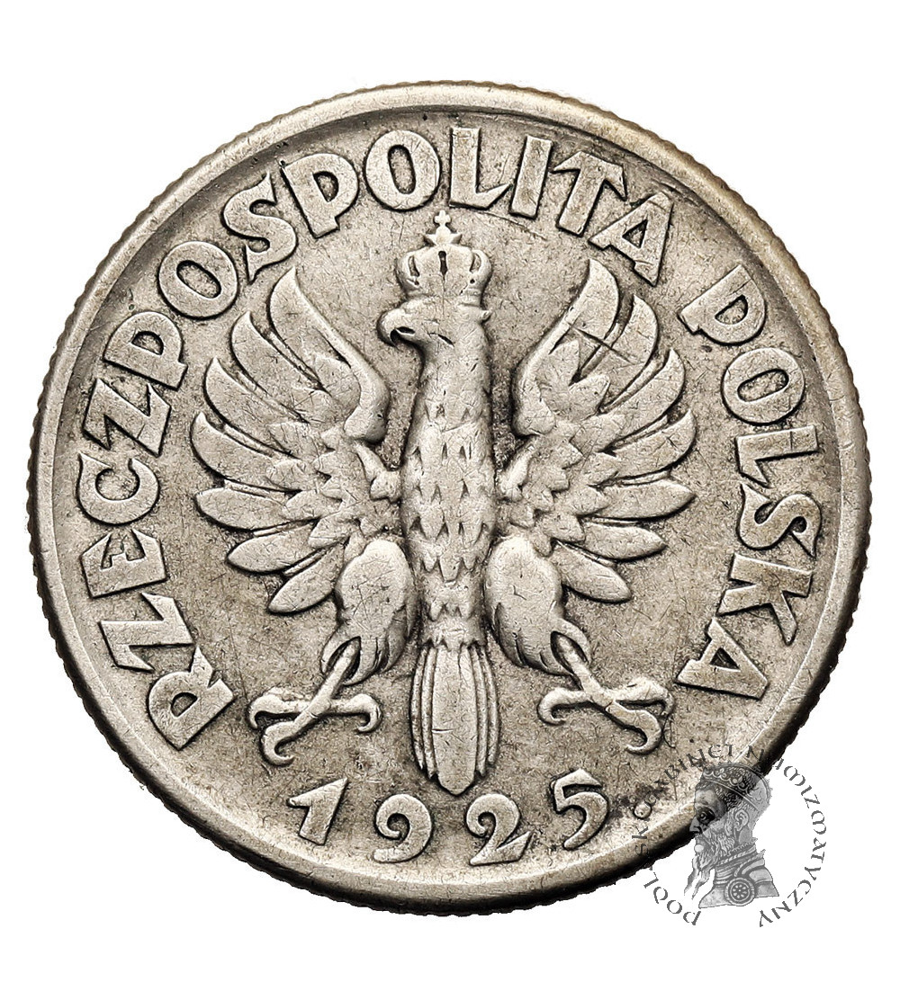 Polska, II RP. 1 złoty 1925, Londyn, kobieta z kłosami