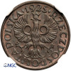 Polska. 1 grosz 1925, Warszawa - NGC MS 63 BN