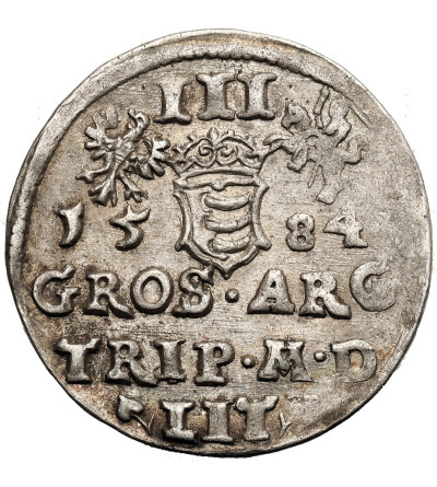Poland / Lithuania. Stefan Batory, 1576-1586. Trojak (3 Groschen) 1584, Vilnius Mint