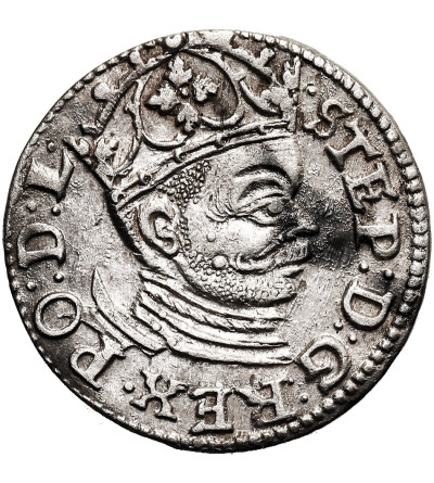 Poland. Stefan Batory, 1576-1586. Trojak (3 Groschen) 1585, Riga mint - separated RI / RE